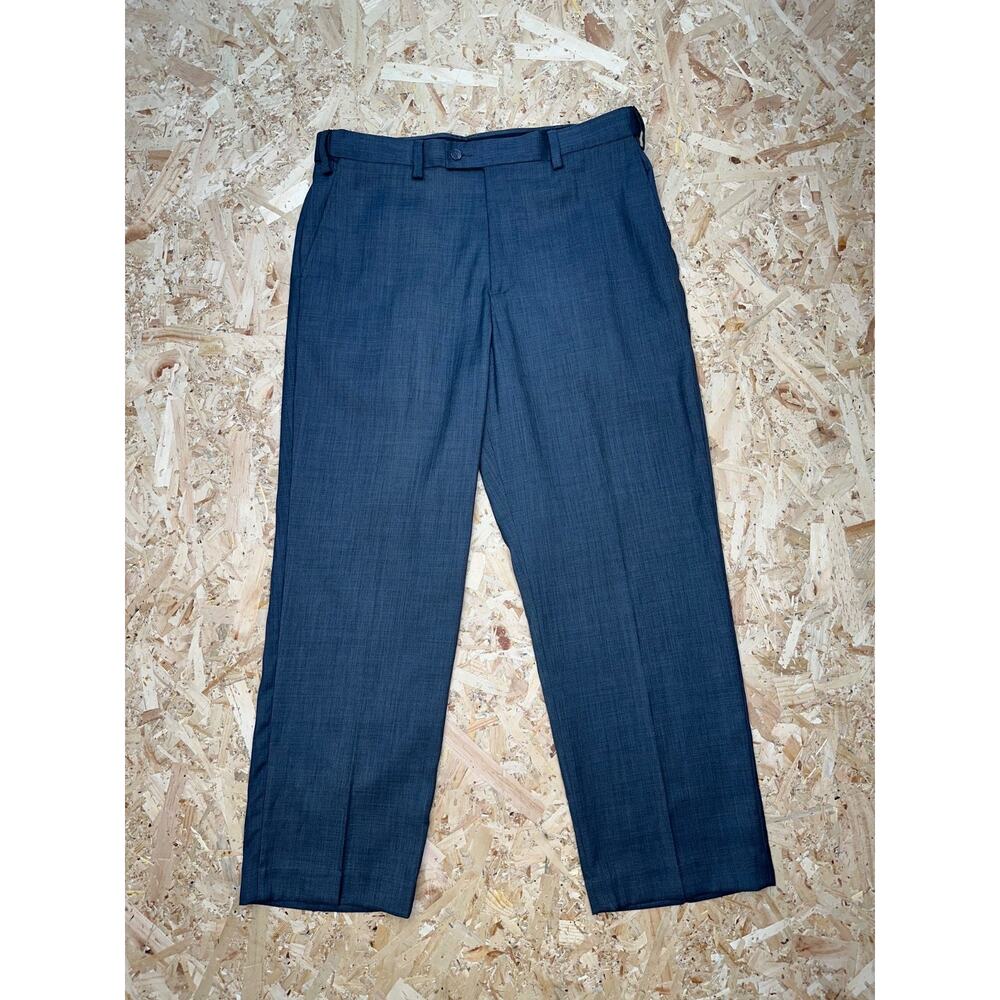 David Taylor Collection Mens Gray Straight Dress Pant Sz 36/29
